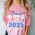 Proud Pops Of 2023 College Graduate Family 23 Graduation Comfort Color Blast T-Shirt Clay