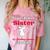 Proud Sister Of 2018 Graduate Dabbing Graduation Comfort Color Blast T-Shirt Clay