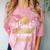 Proud Sister-In-Law Of Class 2025 Graduate Senior Graduation Comfort Color Blast T-Shirt Clay