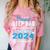 Proud Step Dad Of 5th Grade Graduate 2024 Family Graduation Comfort Color Blast T-Shirt Clay