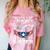 Proud US Air Force Sister Flag Air Force Graduation Sister Comfort Color Blast T-Shirt Clay