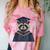 Raccoon Graduation Comfort Color Blast T-Shirt Clay
