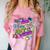 Retro 1980s 80's Baby 1990s 90's Made Me Vaporwave Nostalgia Comfort Color Blast T-Shirt Clay