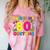 Retro 80's Costume 80s Nostalgia Party Comfort Color Blast T-Shirt Clay