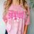 Retro Senior 2026 Class Of 2026 Coquette Pink Bow Graduation Comfort Color Blast T-Shirt Clay