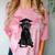 Russian Terrier Dog Graduation Cap Graduate Owner Grad Comfort Color Blast T-Shirt Clay