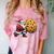 Santa Holding Cookie Xmas Baker Introvert Christmas Comfort Color Blast T-Shirt Clay Santa Holding Cookie Xmas Baker Introvert Christmas Comfort Color Blast T-Shirt Clay