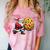 Santa Holding Cookie Xmas Baker Introvert Christmas Comfort Color Blast T-Shirt Clay
