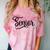 That Says Senior Cursive Script Graduation Comfort Color Blast T-Shirt Clay