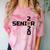 Senior 2020 Football Graduation Shirt Comfort Color Blast T-Shirt Clay