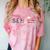Senior 2023 American Flag USA Graduation Class Of 2023 Women Kids Men Comfort Color Blast T-Shirt Clay