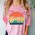 Senior 2023 Graduation My Last First Day Of Class Of 2023 Comfort Color Blast T-Shirt Clay