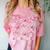 Senior 2025 Coquette Pink Bow Class Of 2025 Graduation Girls Comfort Color Blast T-Shirt Clay
