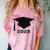 SENIOR 2025 Cute Graduation Class Of 2025 Graduate Comfort Color Blast T-Shirt Clay