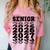 Senior 2026 2027 Class Of Graduation Comfort Color Blast T-Shirt Clay