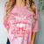 Senior 2026 Class Of 26 Coquette Pink Bow Graduation Cousin Comfort Color Blast T-Shirt Clay