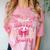 Senior 2026 Class Of 26 Coquette Pink Bow Graduation Sister Comfort Color Blast T-Shirt Clay