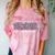 Senior 2026 Coquette Bow Class Of 2026 Graduation Graduate Comfort Color Blast T-Shirt Clay