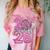 Senior 2026 Graduation Girls Coquette Pink Bow Class Of 2026 Premium Comfort Color Blast T-Shirt Clay