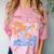 Senior 2026 Retro Groovy Flowers Graduation Comfort Color Blast T-Shirt Clay