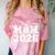 Senior 2026 Wrestling Mom Proud Senior 2026 Mom Graduation Comfort Color Blast T-Shirt Clay