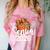 Senior Basketball Class Of 2026 Coquette Graduation Day Comfort Color Blast T-Shirt Clay