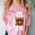 Senior Basketball Mom Class Of 2026 Player Graduation Grad Comfort Color Blast T-Shirt Clay