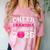 Senior Cheerleader Grandma Cheer Class Of 2026 Graduation Comfort Color Blast T-Shirt Clay