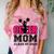 Senior Cheerleader Mom Cheer Class Of 2025 Graduation Women Comfort Color Blast T-Shirt Clay