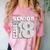 Senior Class Of 2018 T Shirt High School Graduation Comfort Color Blast T-Shirt Clay