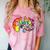 Senior Class Of 2019 Boho Tie Dye Graduation Comfort Color Blast T-Shirt Clay