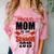 Senior Class Of 2019 Tshirt Graduation Awesome Mom Comfort Color Blast T-Shirt Clay