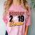 Senior Class Of 2019 Tshirt Graduation School Baseball Comfort Color Blast T-Shirt Clay