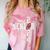 Senior Class Of 2024 Football Graduation Party Favors 2024 Comfort Color Blast T-Shirt Clay