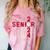Senior Class Of 2024 Graduation 2024 Maroon Basketball Comfort Color Blast T-Shirt Clay