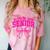 Senior Class Of 2026 Coquette Pink Bow Graduation 2026 Comfort Color Blast T-Shirt Clay