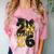 Senior Class Of 2026 Senior Girl Graduation Cap Coquette Bow Comfort Color Blast T-Shirt Clay