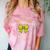 Senior Class Of 2026 Tennis Coquette Bow Graduation Premium Comfort Color Blast T-Shirt Clay