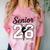 Senior Dance Mom Class Of 2026 Dancer Daughter Graduation Comfort Color Blast T-Shirt Clay