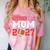 Senior Football Mom 2027 Team Class Of 2027 Graduation Mom Comfort Color Blast T-Shirt Clay
