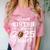 Senior Football Sister Class Of 2025 Graduation Graduate Comfort Color Blast T-Shirt Clay