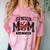 Senior Mom 2025 Cheer Mama Class Of 2025 Graduation Comfort Color Blast T-Shirt Clay