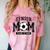 Senior Mom 2025 Soccer Mom Class Of 2025 Graduation Comfort Color Blast T-Shirt Clay