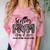 Senior Mom Class Of 2025 Senior Mama 2025 Leopard Graduation Comfort Color Blast T-Shirt Clay