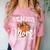 Senior Mom Class Of 2026 Coquette Bow Basketball Graduation Comfort Color Blast T-Shirt Clay