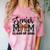 Senior Mom Class Of 2026 Graduation Leopard Coquette Bow Comfort Color Blast T-Shirt Clay