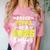 Senior Poppa 2025 Tennis Class Of 2025 Graduation Comfort Color Blast T-Shirt Clay