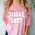 Senior Retro Class Of 2027 Graduation High School College Comfort Color Blast T-Shirt Clay