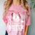 Senior Sister Class Of 2026 Baseball Graduation Heart Comfort Color Blast T-Shirt Clay