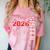 Senior Sister Class Of 2026 Proud Big Sis Graduation Family Comfort Color Blast T-Shirt Clay
